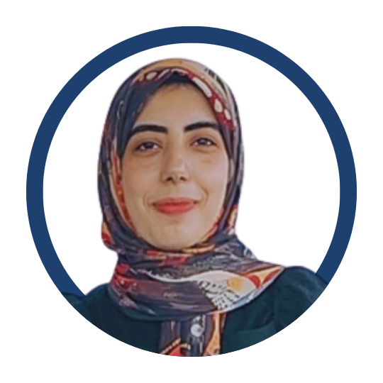 The photo shows a woman wearing a headscarf. 